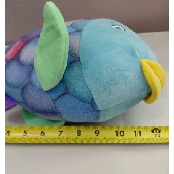 Vintage 1992 Yottoy Rainbow Fish Plush Stuffed Animal 12" - Picture 7 of 7